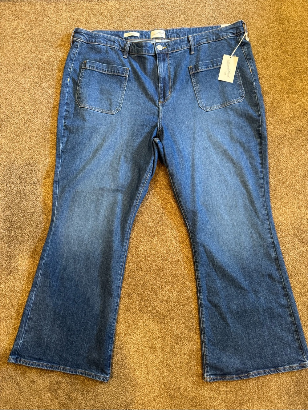 Universal Thread Jeans Plus Size 24 High Rise Flare sailor square pockets